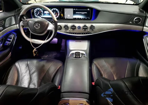 2015 Mercedes-Benz S 550 4Matic из США, поврежденный, VIN WDDUG8FB1FA133427